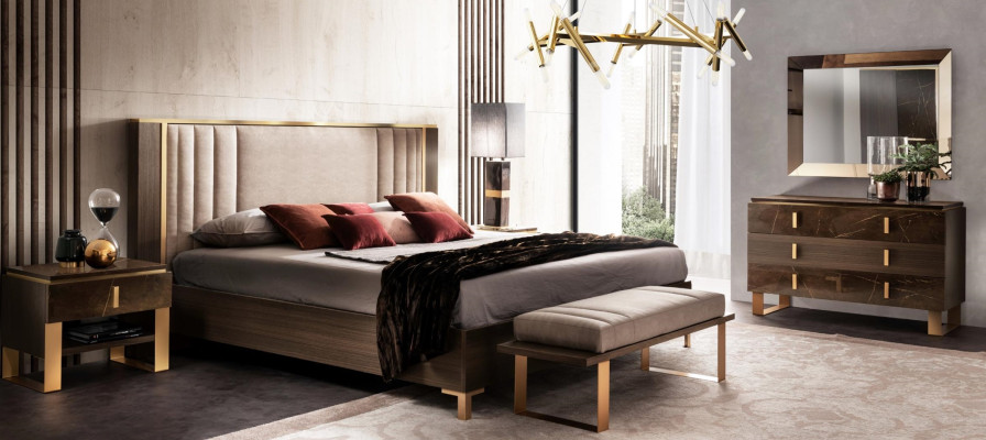 Letto imbottito design Letti matrimoniali Hotel Camera da letto 180x200cm arredoclassic