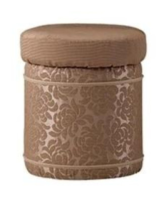 Poggiapiedi Puff Poggiapiedi Mobili Casa Panche Sedute Tessuto Marrone Design