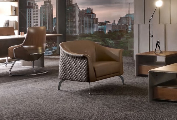 Poltrona in pelle divano televisivo 1 posto divano relax di lusso imbottito monoposto