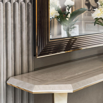 Specchio da parete con cornice in legno, specchio arredoclassic mobili 100x120cm, cornice in legno per parete.