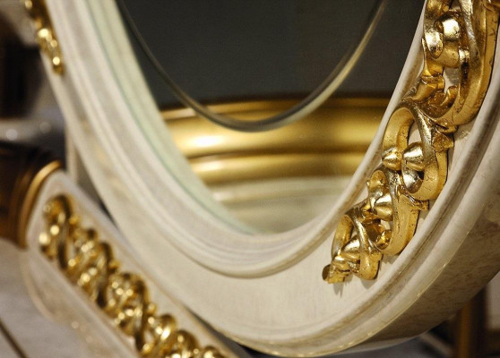 Design specchio specchio da parete cornice in legno specchio appeso lusso mobili italiani