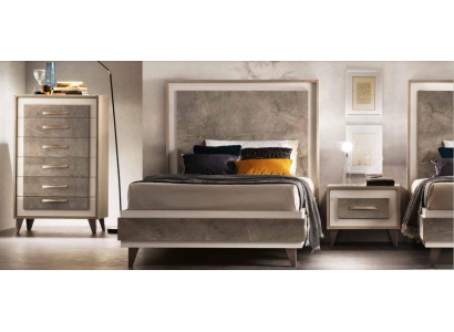 Letto imbottito Design di lusso Letto matrimoniale hotel doppio 120x200cm Sonno