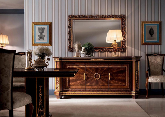 Specchio di design classico Mobili italiani Specchio da parete in vetro arredoclassic Nuovo