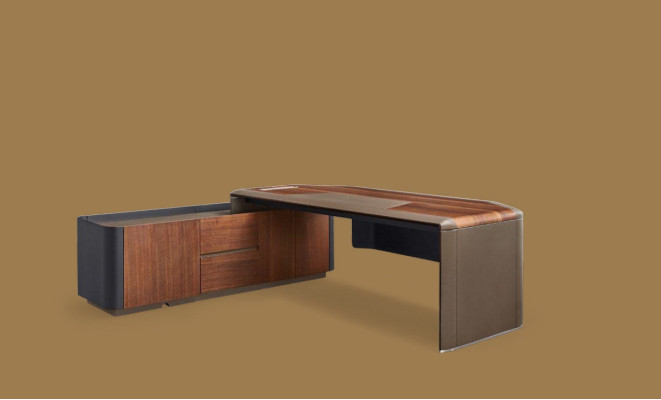 Scrivania Design Mobili da Ufficio Arredamento Tavolo Capo Boss Tavoli d'Angolo
