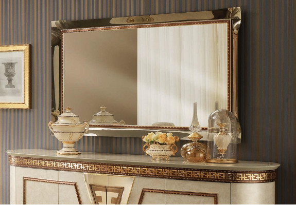 Specchio Specchio da parete Specchiera Specchiera da ingresso Bagno Ingresso Legno Parete Decorazione Specchietto Barocco