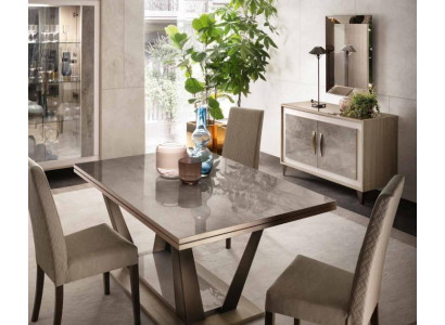 Tavolo da pranzo soggiorno in legno di design in stile italiano