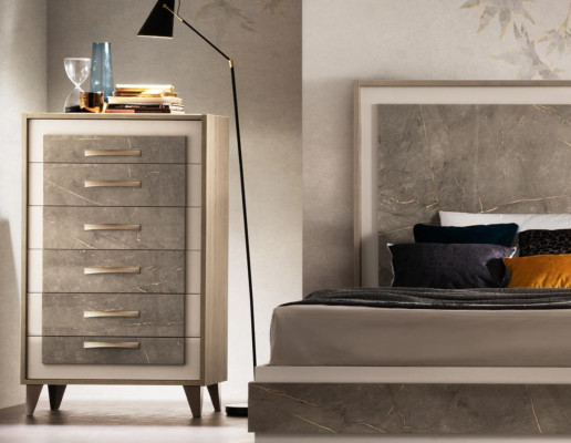 Comò Armadio Alto Sideboard Tavolino Comò Designer Legno Prezioso Mobili di Lusso