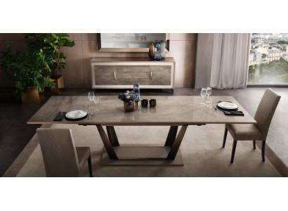 Tavolo da pranzo Tavolo Sala da pranzo Soggiorno Set in legno Tavoli di design 200x102/294cm