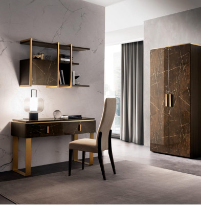 Set di mensole da parete scrivania armadietto arredoclassic 2 pezzi per ufficio stanza scrivania