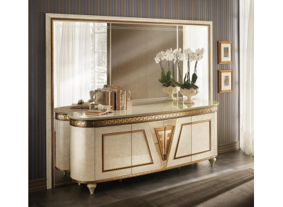 Specchio Specchio da parete Design ingresso Soggiorno Design in legno 270x215 arredoclassic