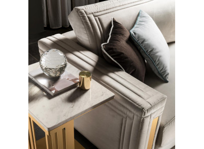 Poltrona Club Lounge Design Poltrona Imbottita Divano TV Blu arredoclassico