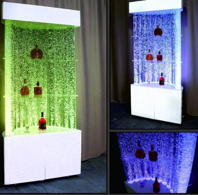 Muro Luminoso Bar Arredamento Negozio Banco Colonna d'acqua Locale