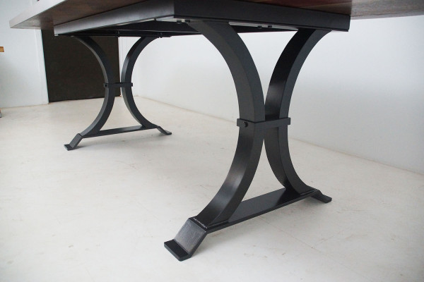 Resina epoxidica Tavolo da pranzo in legno massiccio Mobili massicci Tavolo in resina ad effetto cascata 240x100cm