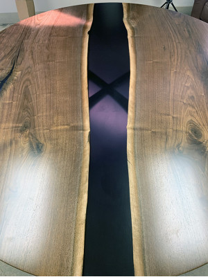 Tavolo tavolo tavoli resina epossidica resina vero legno design massiccio mobili 150x150