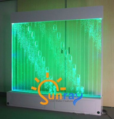 Moderno divisore d'ambiente acqua pareti pareti d'acqua LED parete d'acqua illuminata parete decorativa.