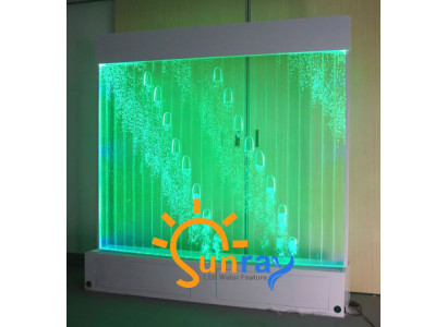 Moderno divisore d'ambiente acqua pareti pareti d'acqua LED parete d'acqua illuminata parete decorativa.