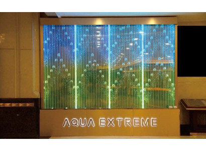 Separatore, mensola, armadio, parete d'acqua, colonna, pareti, LED 90x300, muri d'acqua, parete d'acqua.