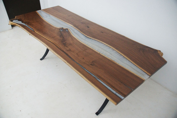 Tavolo da pranzo Mare Acqua Fiume Legno massello Tavolo fluviale 220x110 Tavoli