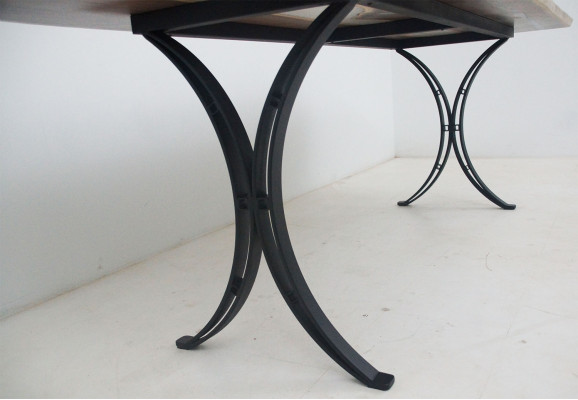 Tavolo da pranzo Mare Acqua Fiume Legno massello Tavolo fluviale 220x110 Tavoli