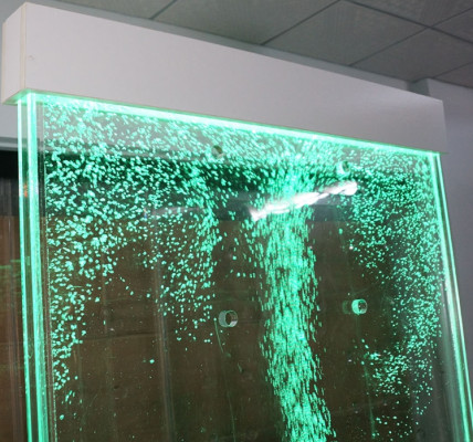 Moderno divisorio acqua pareti LED Parete decorativa a cascata Luminoso muro