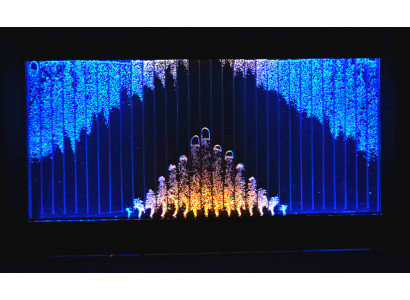 Moderno parete divisoria pareti d'acqua LED parete d'acqua Parete decorativa illuminata.