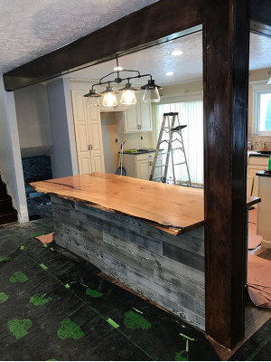 Tavolo da pranzo in resina epossidica Legno naturale Mobili massicci Tavolo in resina ad effetto cascata 240x100cm