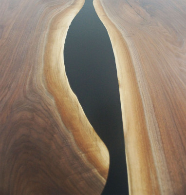 Tavolo da pranzo in resina epossidica Tavolo River in legno massiccio Tavoli 240x100 Tavolo fluviale nuovo