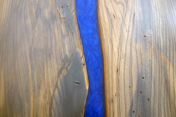 Tavolo in resina epossidica River Table in legno massiccio vero Decorazioni Tavoli 220x100