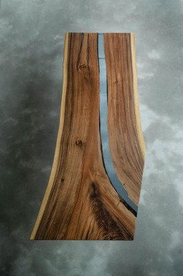 Tavolo in resina epossidica da tavolo in tavola massiccia 240x100 River Table.