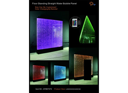 Pannello a parete divisoria acqua LED parete d'acqua design decorativo illuminato.