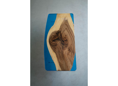 Tavolo da pranzo Blue River Table in legno massiccio 200x90 tavoli in resina epossidica nuovi
