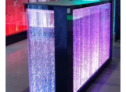 Tavolo Bar Acqua Parete Bar Bancone Tavolo da bar illuminato Bancone del bar Mensole a LED