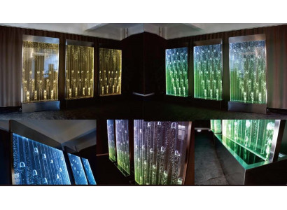 Pareti d'acqua Paravento moderno Parete d'acqua a LED Parete illuminata