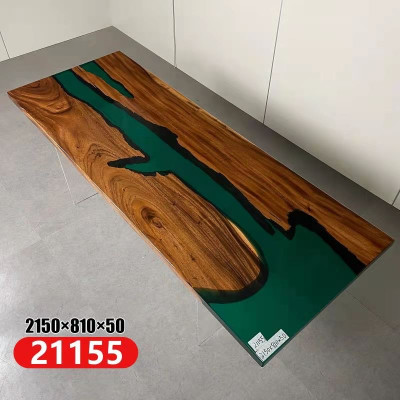 Resina epossidica tavolo in legno massiccio mobili d'arredo in cascata tavolo in resina epossidica.