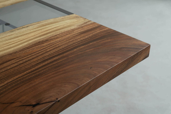 Tavolo da pranzo River Table Massiv Tische 220x80 Tavolo da fiume Mare Cascata d'acqua