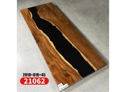 Tavolo da pranzo River Table Massiv Tische 201*81 Tavolo fluviale Legno massiccio Resina epossidica