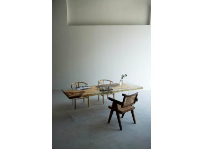 Tavolo di design di lusso Tavoli in resina epossidica Tavolo da pranzo 200x80 Mobili in legno massello