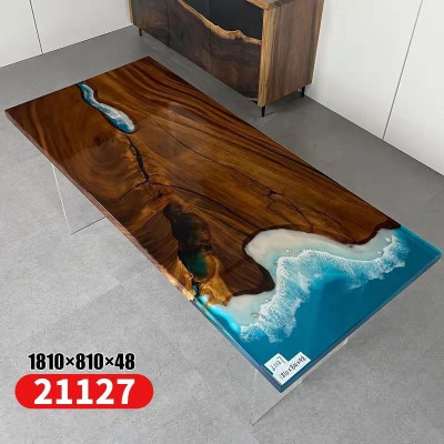 Tavolo da pranzo River Table in legno massiccio 181x81cm Tavoli massicci