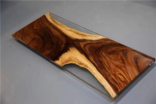 Tavolo da pranzo Mare Acqua Fiume Legno massiccio Tavolo fluviale 180x80 Tavoli Resina epossidica Nuovo