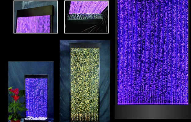 Separatore Scaffale Armadio Parete d'Acqua Colonna Pareti LED 200x220