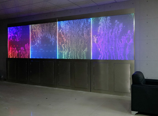 Moderni divisori d'acqua Pareti d'acqua LED Muro illuminato dall'acqua