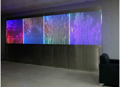 Moderni divisori d'acqua Pareti d'acqua LED Muro illuminato dall'acqua