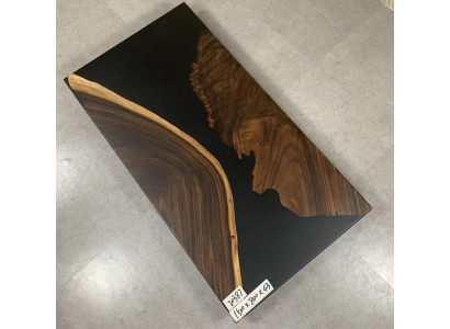 Tavolo da fiume di lusso in resina epossidica Tavolo da pranzo massiccio 150x80 cm Reale