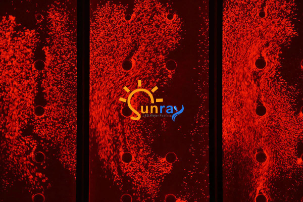 Pannello da parete con bolle d'acqua LED parete d'acqua decorativa Designer parete d'acqua.