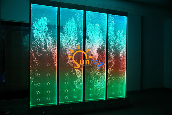 Pannello da parete con bolle d'acqua LED parete d'acqua decorativa Designer parete d'acqua.