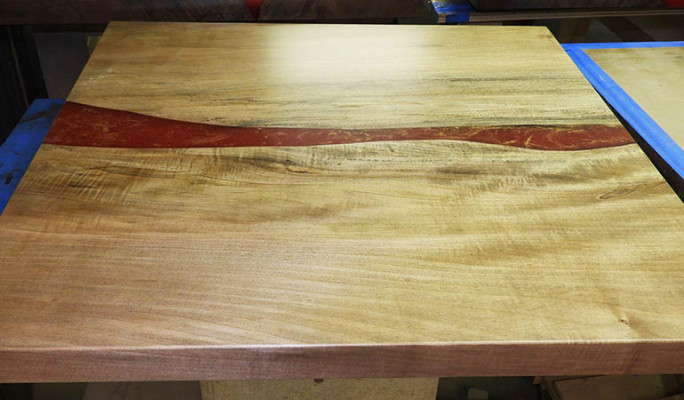 Epoxidharz Epoxy Fluss Tavolo su misura in legno reale Prezzo 1mq Tavoli Resina