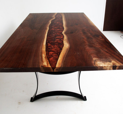 Tavolo su misura in resina epossidica Legno di fiume in resina epossidica Prezzo reale 1 mq table