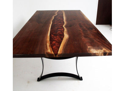 Tavolo su misura in resina epossidica Legno di fiume in resina epossidica Prezzo reale 1 mq table