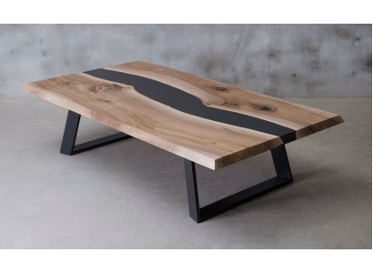 Tavolo in resina epossidica Legno Tavolino da salotto Artigianato Massello Mobili da soggiorno