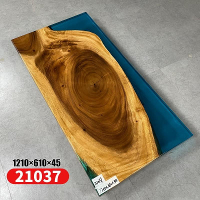 Tavolino River Table in resina epossidica massello 121x61 Tavolo fluviale autentico.